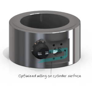 Optimized milling on cylinder ENG