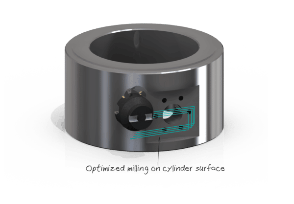 Optimized milling on cylinder ENG